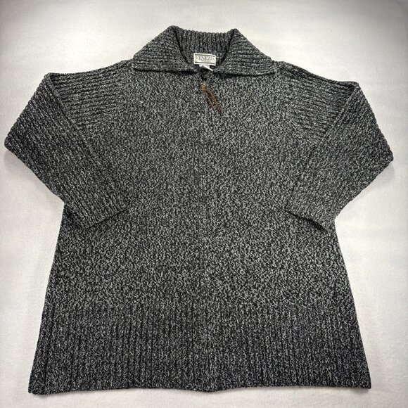 Venezia Vitale Knitted Cardigan - Medium - Black White Zip Up - Picture 1 of 9